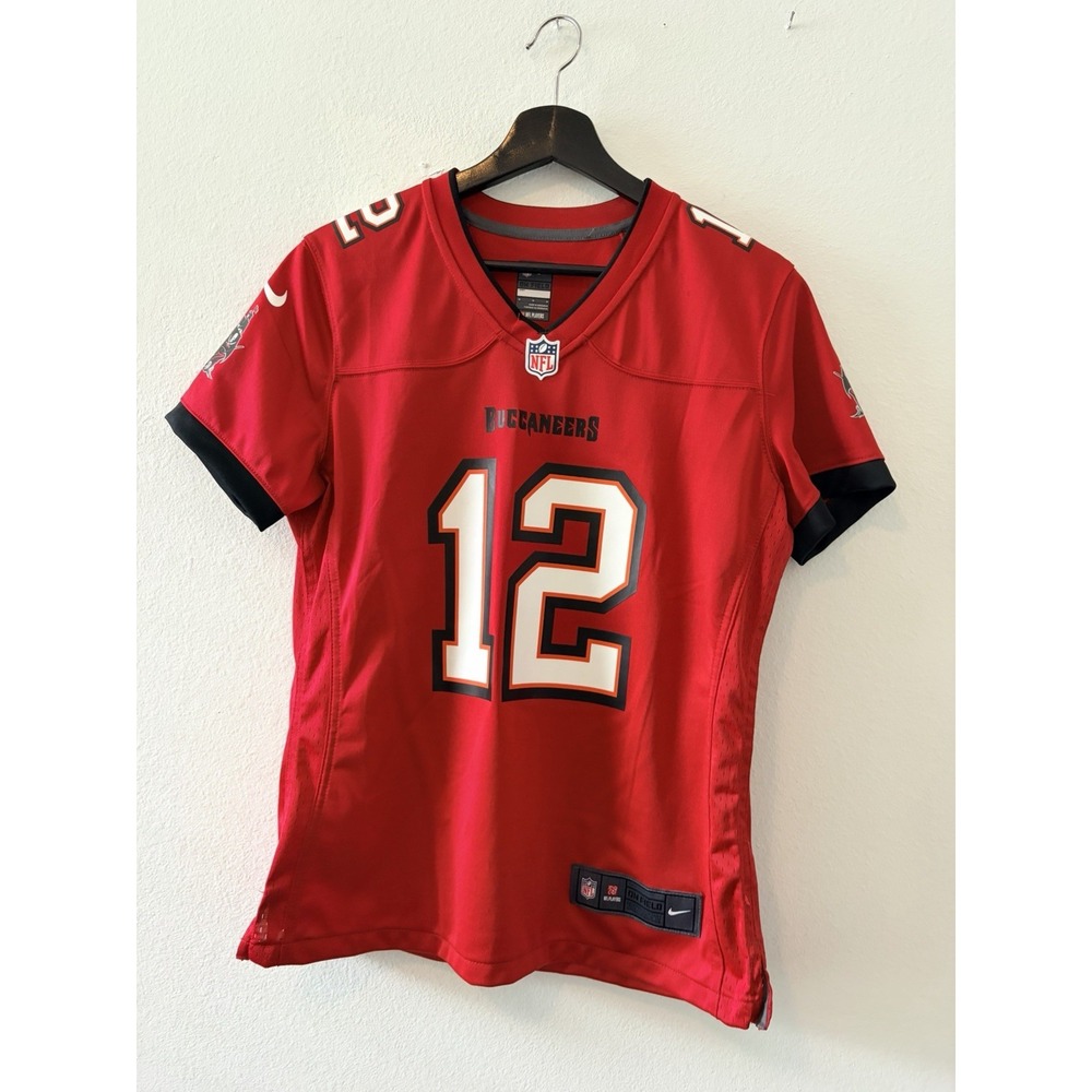 Tom Brady Tampa Bay Buccaneers Nike NFL Jersey Red Size Medium On Field #12